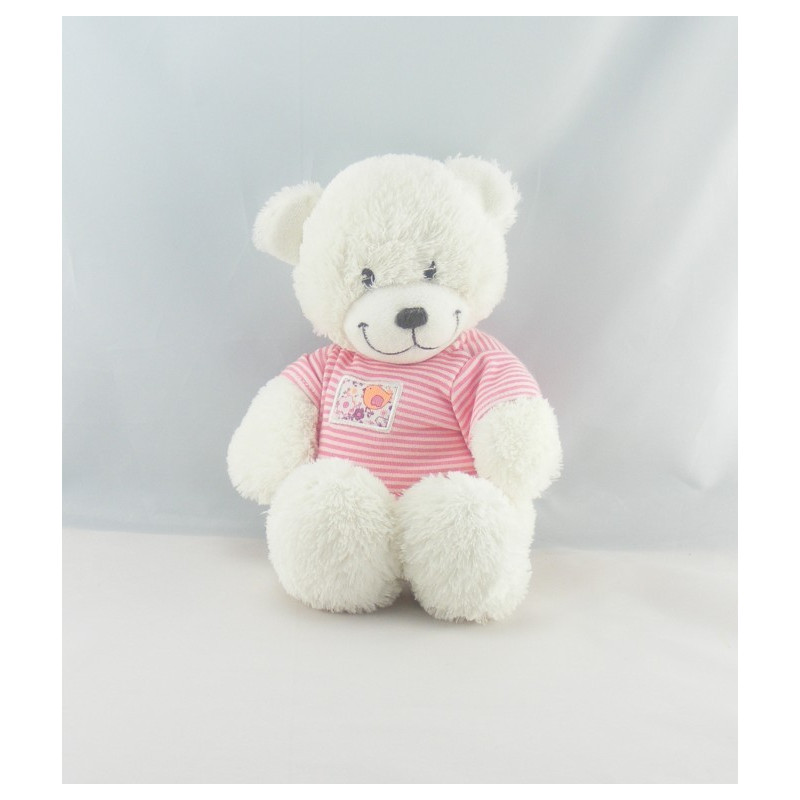 Doudou lapin bleu foulard jaune TEX BABY