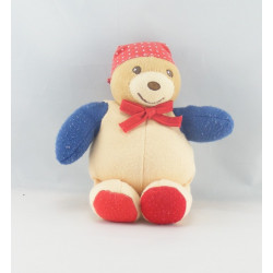 Doudou ours pyjama beige bandanas rouge pois KALOO PEOPLE