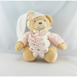 Doudou musical accordéon ours blanc coeurs bleu KALOO