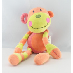 Doudou singe orange AUCHAN