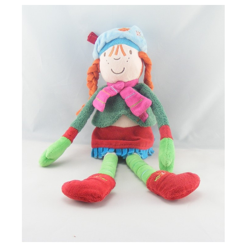 Doudou poupée bleu marine chef CATIMINI