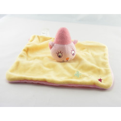 Doudou plat chat bleu vert étoile CREATIVTOYS