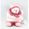 Doudou et compagnie chat Minouchette Bordeaux rose 