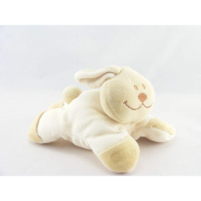 Doudou lapin blanc écru Bunnie's NOUKIE'S