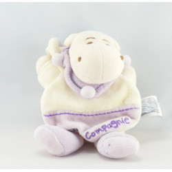 Doudou et compagnie plat hippopotame mauve Léo NEUF
