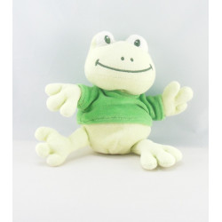 Doudou grenouille verte pull vert BENGY