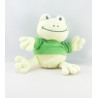 Doudou grenouille verte pull vert BENGY