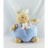 Doudou ours beige blanc cerise NOUKIE'S 