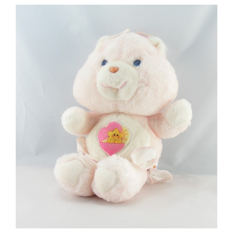 Peluche Bisounours rose avec couche Ti Coquine CARE BEARS