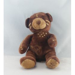 Doudou plat marionnette ours marron HISTOIRE D'OURS