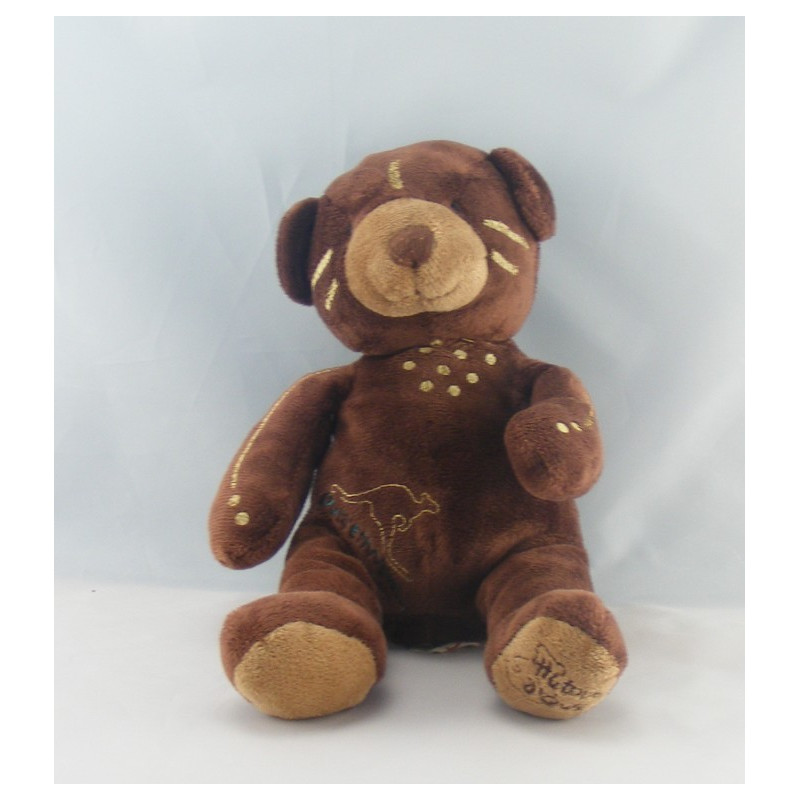 Doudou plat marionnette ours marron HISTOIRE D'OURS