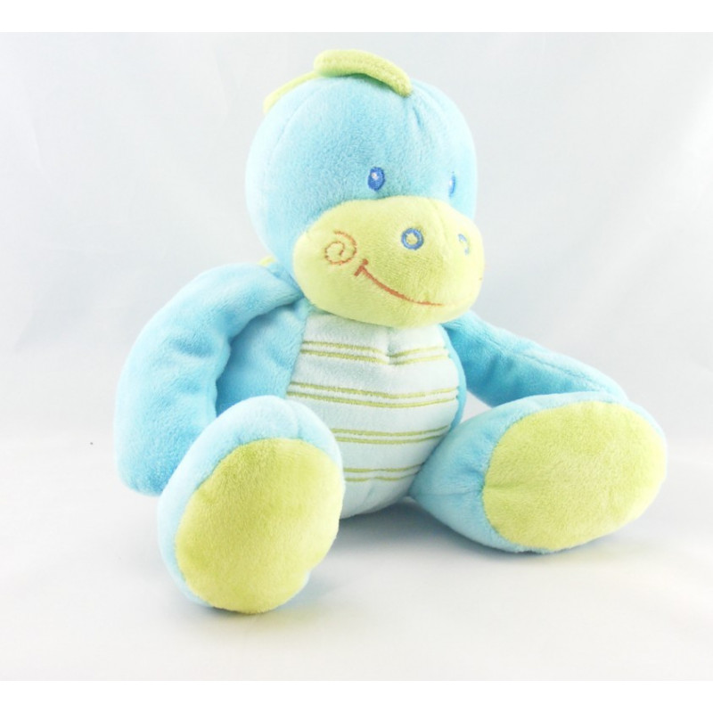 Doudou plat ours bleu gris nuage JOGYSTAR