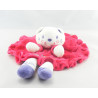 Doudou plat vache rose robe verte NICOTOY