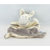 Doudou plat zébre gris blanc MOTS D'ENFANTS