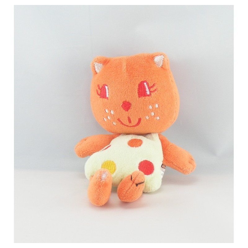 Mini doudou chat orange AUCHAN