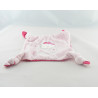 Doudou plat rose fushia pois chat HELLO KITTY noël