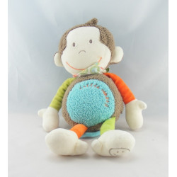 Doudou plat dentition singe marron BABYSUN