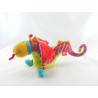 Doudou Dragon rouge vert Dragobert MOULIN ROTY