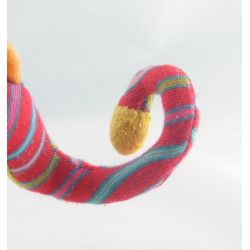 Doudou Dragon rouge vert Dragobert MOULIN ROTY