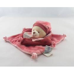 Doudou et compagnie plat carré noeuds ours bleu