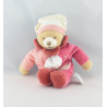 Doudou et compagnie pantin ours rose mouchoir 