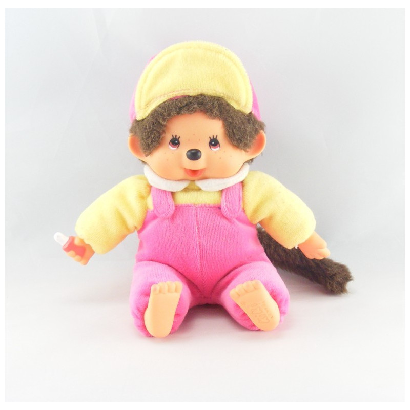 Peluche Singe Kiki combinaison bleu original SEKIGUCHI 
