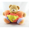 Doudou ours patapouf rouge bleu jaune coccinelle KALOO