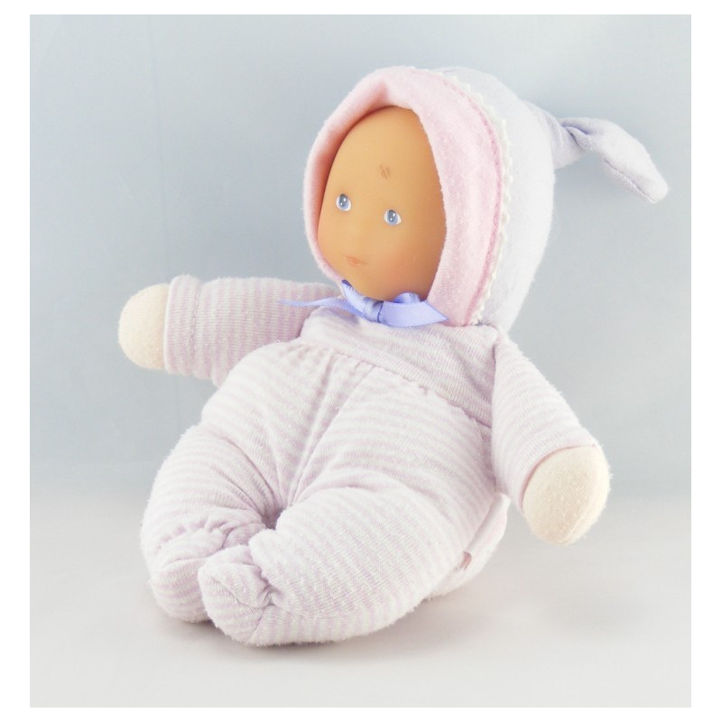 Doudou poupon bébé rose COROLLE 