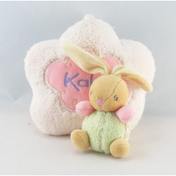 Doudou Lapin Boule lilirose fleurs Kaloo