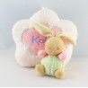 Doudou Lapin Boule lilirose fleurs Kaloo