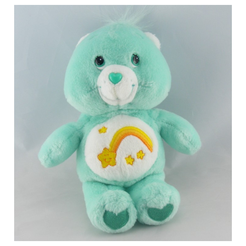 Peluche Bisounours vert Grostaquin étoile filante CARE BEARS
