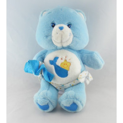 Peluche Bisounours bleu avec couche Ti Coquin CARE BEARS