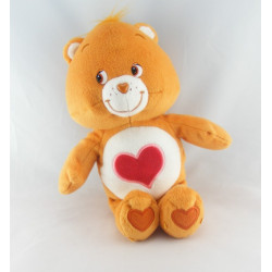 Peluche Bisounours orange coeur Grosbisous CARE BEARS