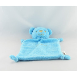 Doudou plat ours bleu IKKS