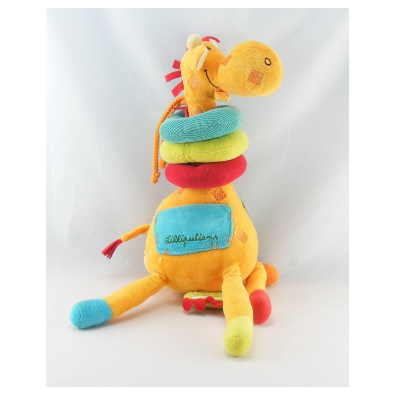 Doudou chat orange quille LILLIPUTIENS