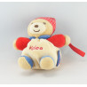 Mini Doudou ours beige bandanas rouge pois KALOO PEOPLE