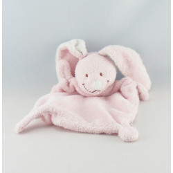 Doudou plat lapin rose GRAIN DE BLE