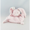 Doudou plat lapin rose GRAIN DE BLE