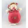 Doudou boule musicale garçon gris bordeaux NICOTOY