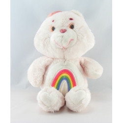 Ancienne Peluche Bisounours rose Grosfarceur Arc en ciel CARE BEARS