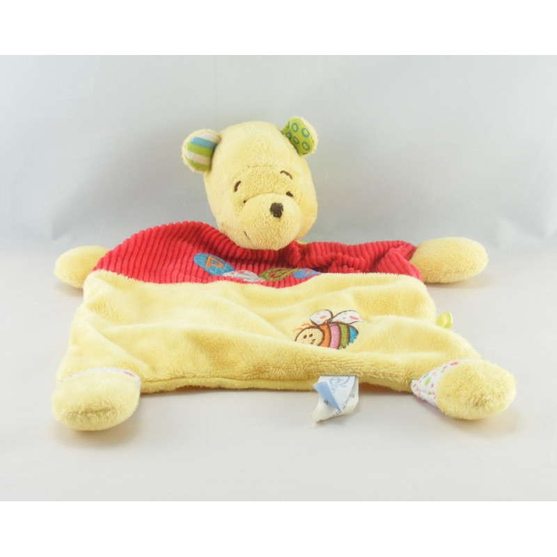 Doudou Plat Winnie l'Ourson Jaune Disney Carrefour