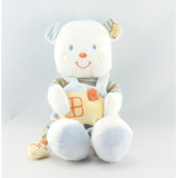 Doudou ours salopette bleu Kitchoun KIABI