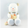 Doudou ours salopette bleu Kitchoun KIABI