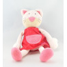 Doudou anneau hochet chat rouge BABYSUN