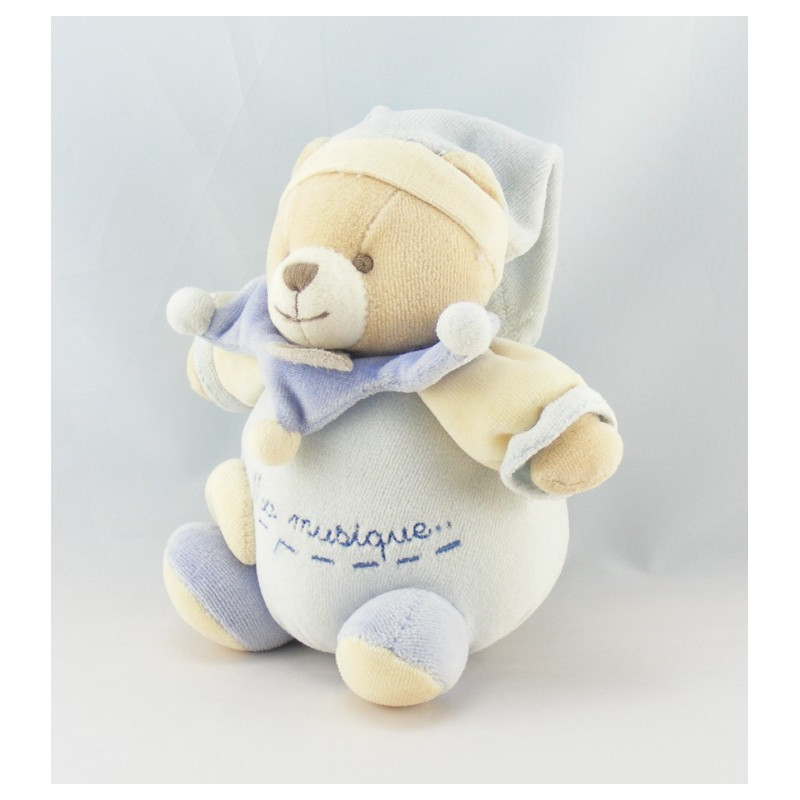 Doudou et compagnie musical ours Léo bleu Ma Musique