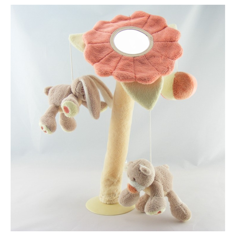 Doudou semi plat lapin Pol et Jade NATTOU