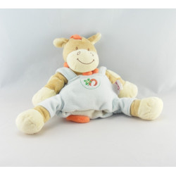 Doudou musical poney cheval salopette bleu Bob BENGY 