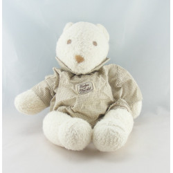 Doudou ours beige rayé TARTINE ET CHOCOLAT