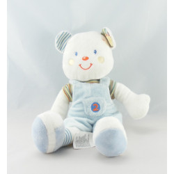 Doudou ours salopette bleu Kitchoun KIABI