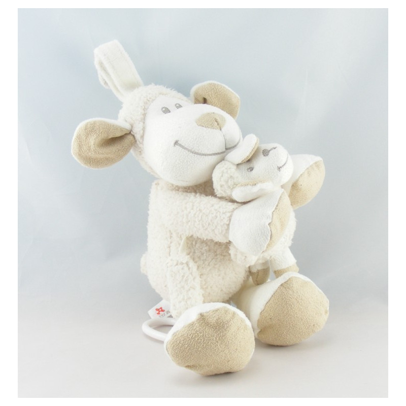 Doudou mouton blanc beige KIABI KITCHOUN NICOTOY